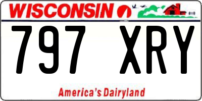 WI license plate 797XRY