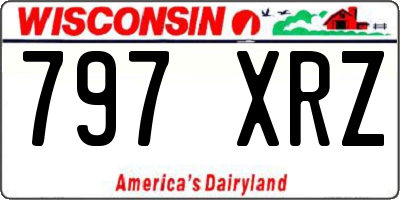 WI license plate 797XRZ