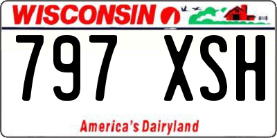 WI license plate 797XSH