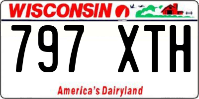 WI license plate 797XTH
