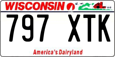 WI license plate 797XTK