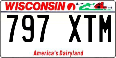 WI license plate 797XTM