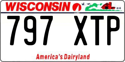 WI license plate 797XTP