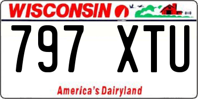 WI license plate 797XTU