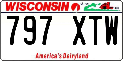 WI license plate 797XTW