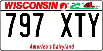 WI license plate 797XTY