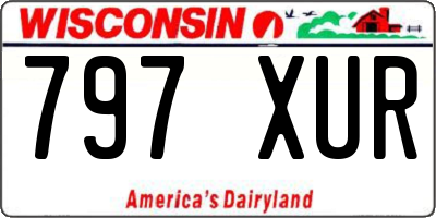WI license plate 797XUR