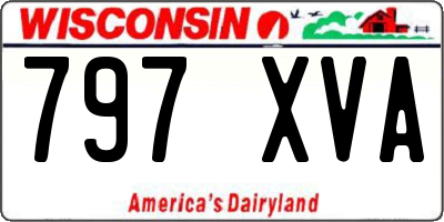 WI license plate 797XVA