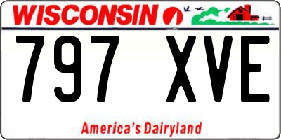 WI license plate 797XVE