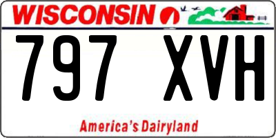 WI license plate 797XVH