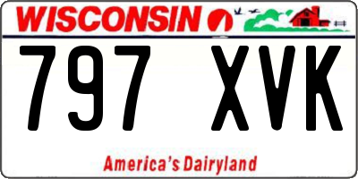 WI license plate 797XVK