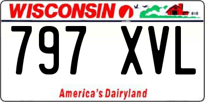 WI license plate 797XVL