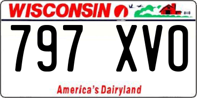 WI license plate 797XVO