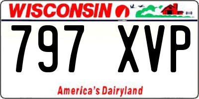 WI license plate 797XVP