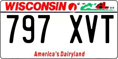 WI license plate 797XVT