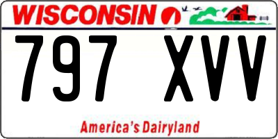 WI license plate 797XVV