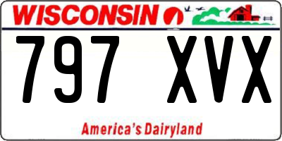 WI license plate 797XVX