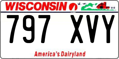 WI license plate 797XVY