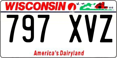 WI license plate 797XVZ
