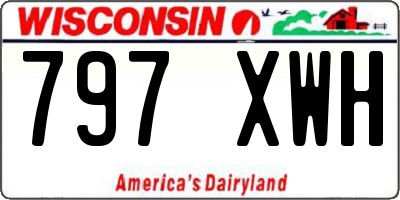 WI license plate 797XWH