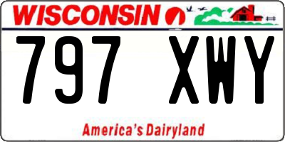 WI license plate 797XWY