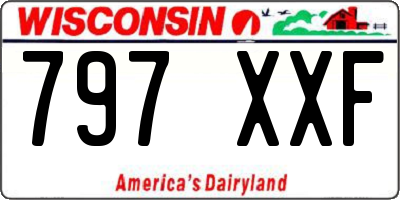 WI license plate 797XXF