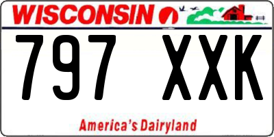 WI license plate 797XXK