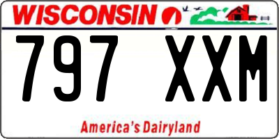 WI license plate 797XXM