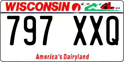 WI license plate 797XXQ