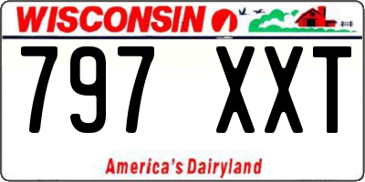 WI license plate 797XXT