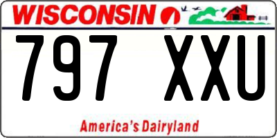 WI license plate 797XXU