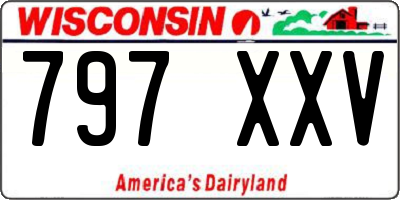 WI license plate 797XXV