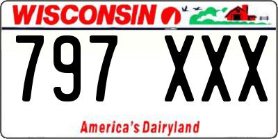 WI license plate 797XXX