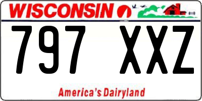WI license plate 797XXZ