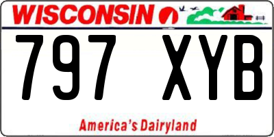 WI license plate 797XYB