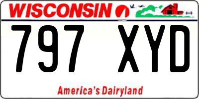 WI license plate 797XYD