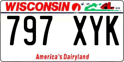 WI license plate 797XYK
