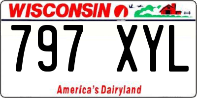 WI license plate 797XYL