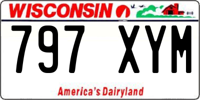 WI license plate 797XYM