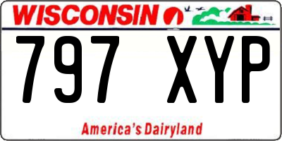 WI license plate 797XYP