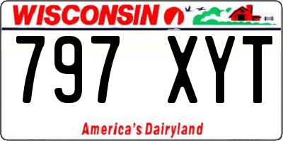 WI license plate 797XYT