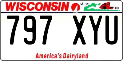 WI license plate 797XYU