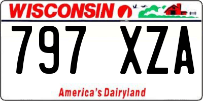 WI license plate 797XZA