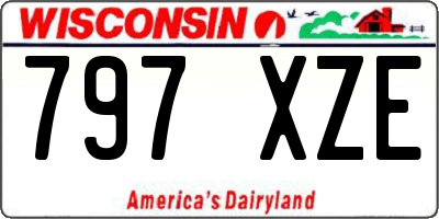 WI license plate 797XZE