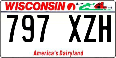 WI license plate 797XZH