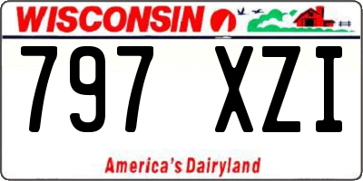 WI license plate 797XZI