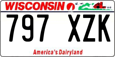 WI license plate 797XZK