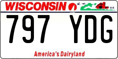 WI license plate 797YDG