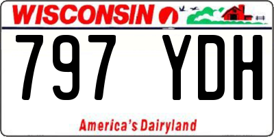 WI license plate 797YDH