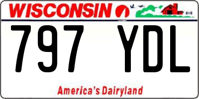 WI license plate 797YDL